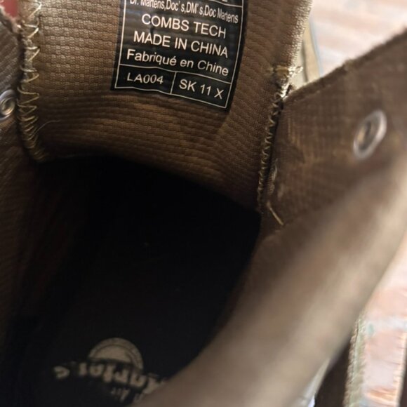 Dr Martens | COMBS TECH Utility Panel Lace Boots Khaki Green US w 7 | EU 38 UK5 - Picture 8 of 11